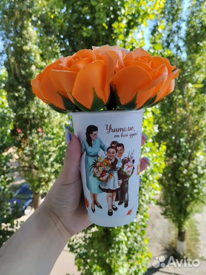 Букет из мыльных роз