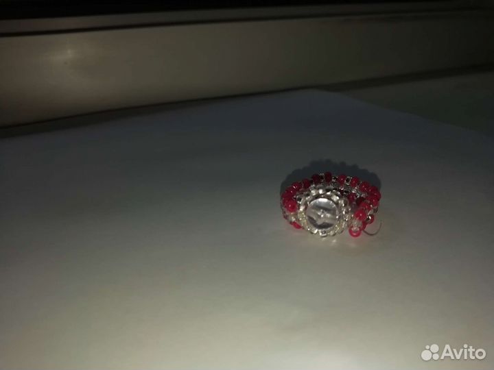 Кальцо из бисера с браслетом