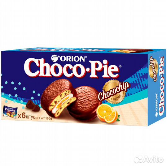 Пирожное Choco Pie Апельсин 180г Orion