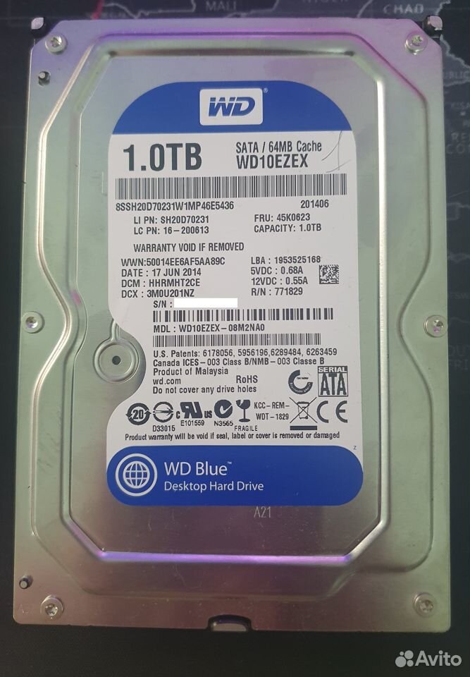 Hdd 1 tb WD blue