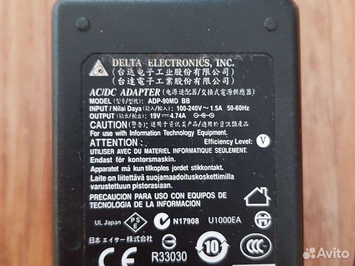 Блок питания acer 19v 4,74a