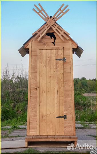 Дачный туалет деревянный BAG333