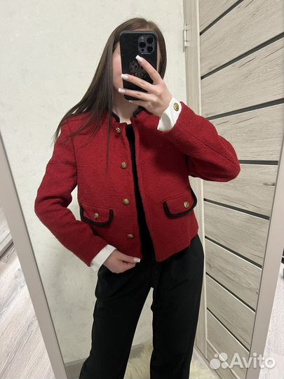 Твидовый жакет Zara