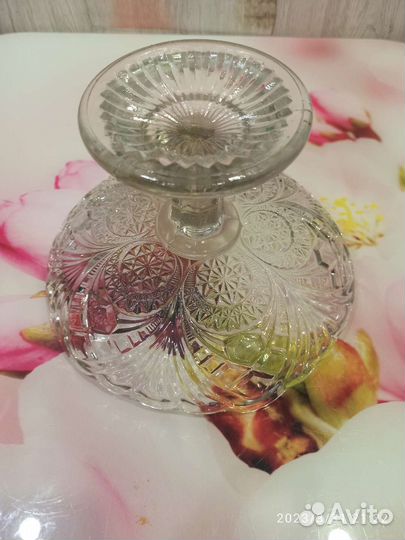 Ваза для фруктов на ножке СССР