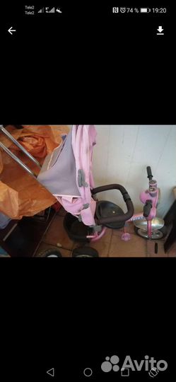 Коляска велосипед