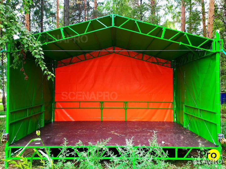 Мобильная сцена из стали