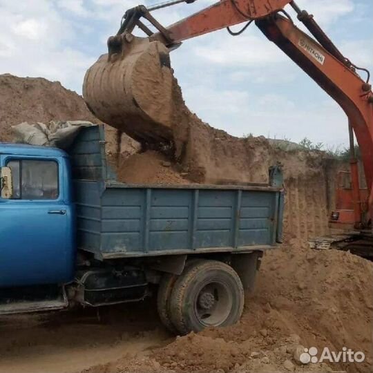 Песок щебень отсев доставка