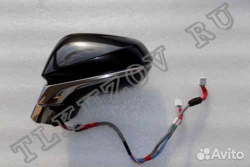 Водительское зеркало Lexus Rx черное 2015-2023