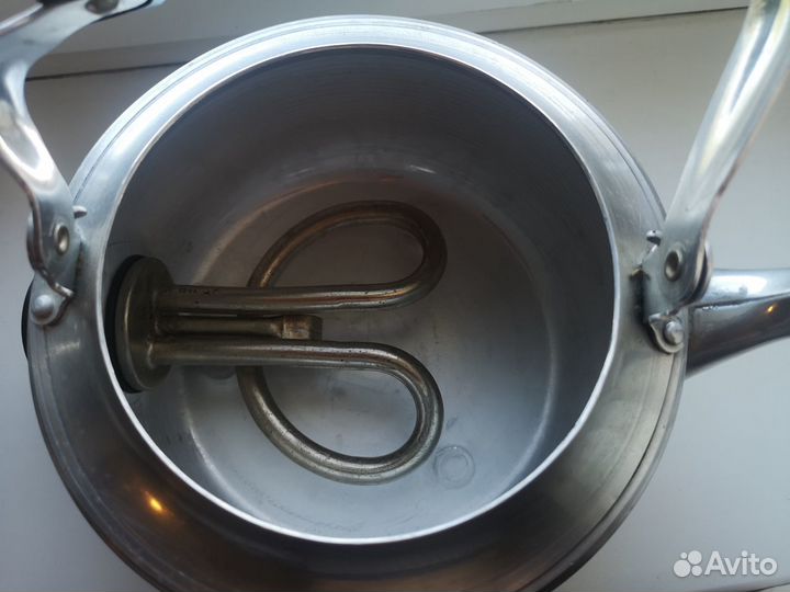 Советский чайник электрический алюминиевый