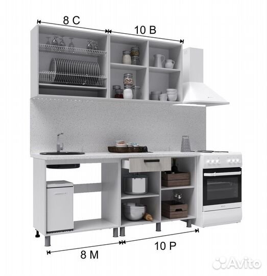 Кухонный гарнитур новый 1800 мм