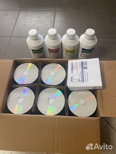 Диски CDR чернила 1 л. конверты
