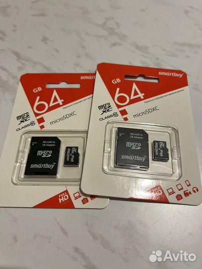 Карта памяти MicroSD 64 GB Smartbuy