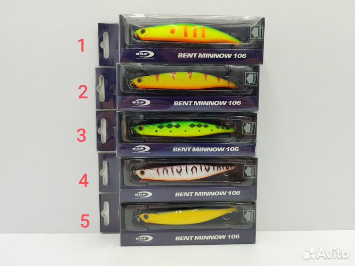Воблеры OSP Bent Minnow 106