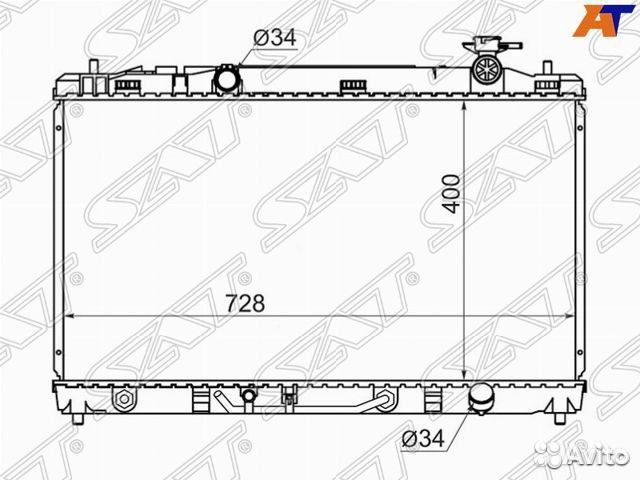 Радиатор двс Toyota Camry 40 2006/Daihatsu Altis