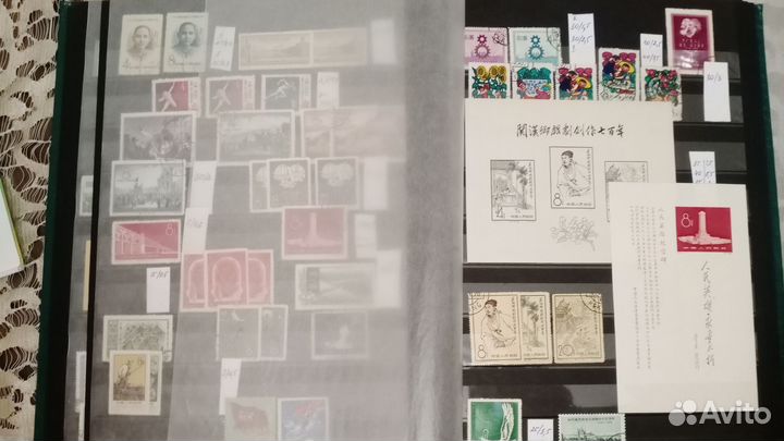 Марки Китай в альбоме Lindner 64 стр.Полный альбом
