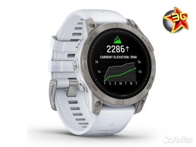 Часы Garmin epix Pro (Gen 2) Sapphire 47 mm White