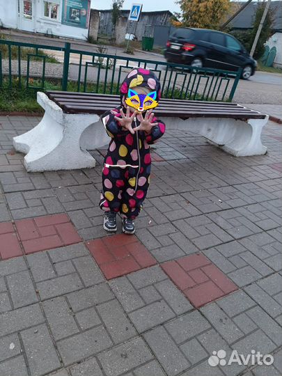 Детский демисезонный комбинезон для девочки 80