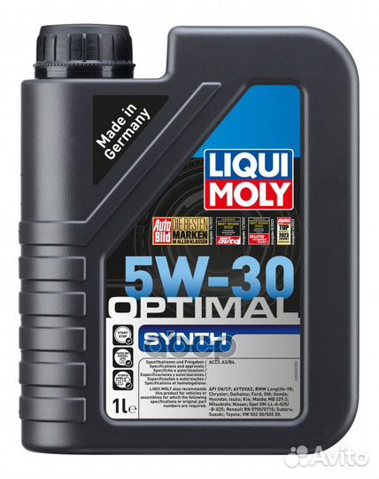 Масло моторное liqui moly Optimal HT Synth 5W-3