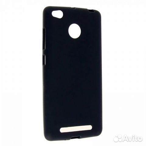 Чехол TPU-матовый для Xiaomi Redmi 3S, чёрный