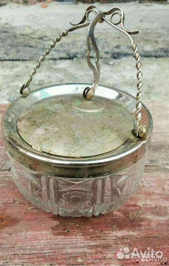 Сахарница мельхиор