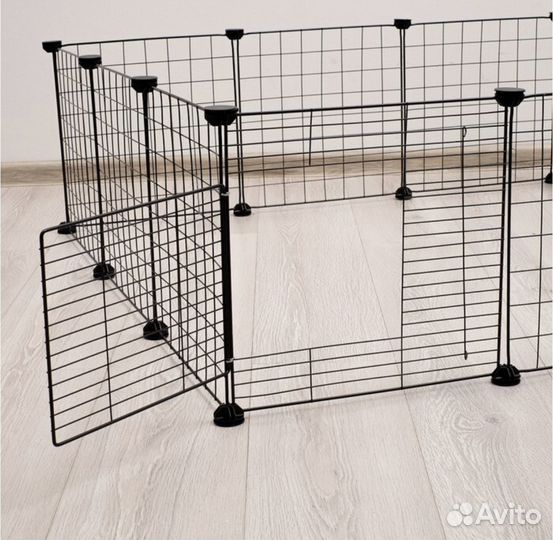 Вольер клетка для щенков, с дверью, 12 секций