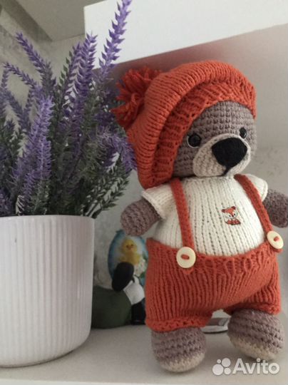 Игрушка ручная работа, мишка