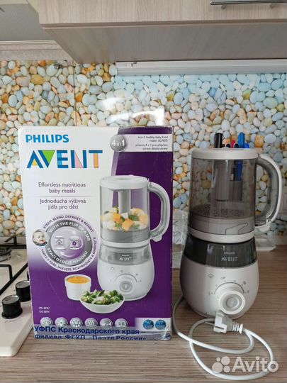 Пароварка блендер philips avent 4 в 1