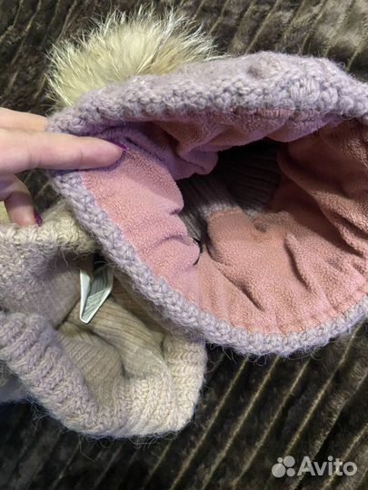 Шапки зимние с натуральным бубоном