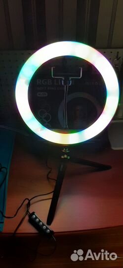 Кольцевая лампа 26 см RGB