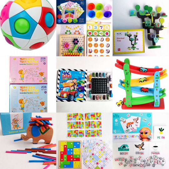 Развивающие деревянные игрушки