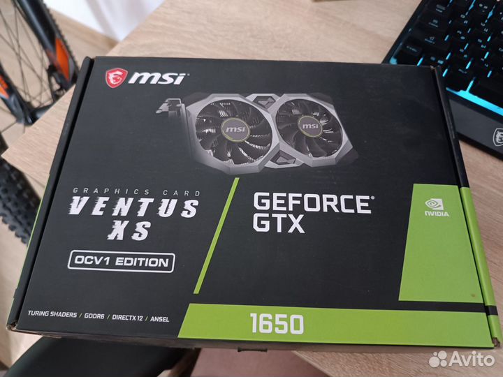 Игровая видеокарта MSI geforce GTX1650 4GB gddr6