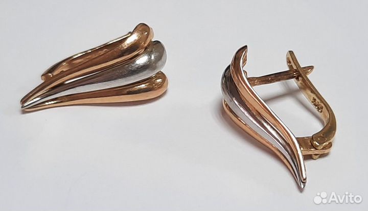 Серьги золото 585 пр. вес 4,2гр