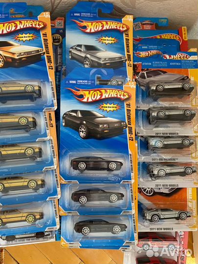 Коллекция hot wheels delorean,dmc-12