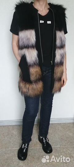 Жилет эко мех итальянской марки Dixie