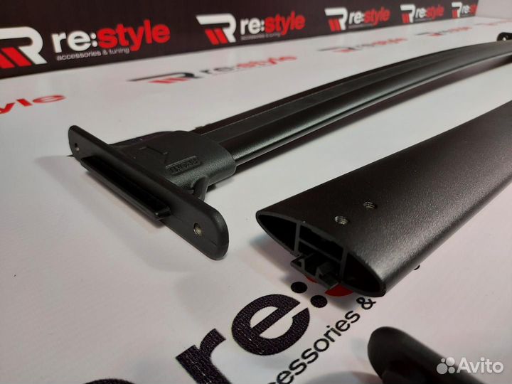 Рейлинги поперечные Toyota Prado 120 Черные D2088