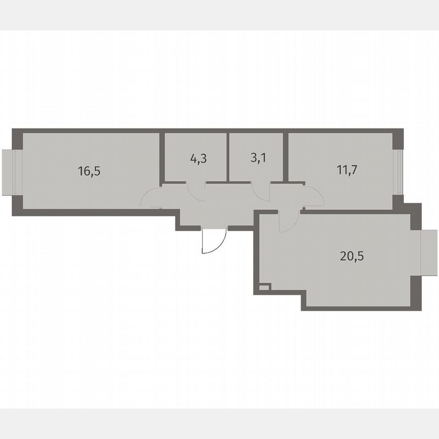2-к. квартира, 63,5 м², 5/8 эт.