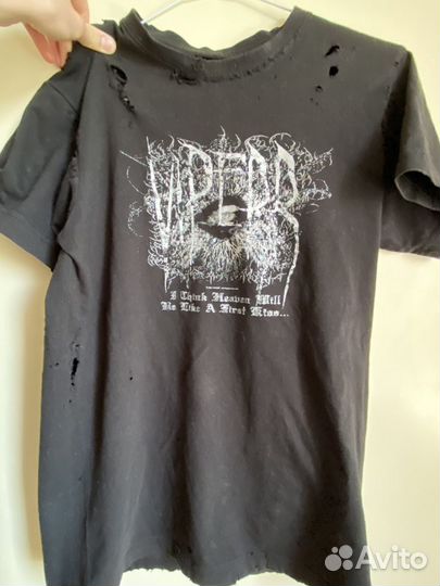 Viperr Distressed T-Shirt с Автографом Kai Angel