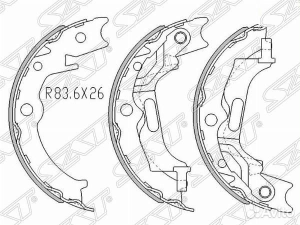 Колодки ручного тормоза chevrolet lacetti 04
