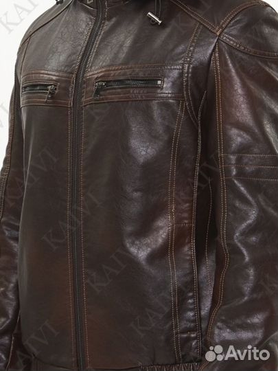 Кожаная куртка мужская