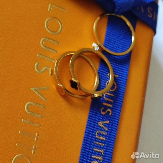 Louis Vuitton Луи Виттон кольцо 4в1 премиум