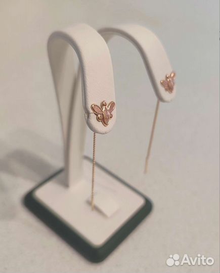 Золотые серьги - продёвки