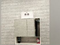 Шкаф навесной для ванной с зеркалом 50х17,3х50 см