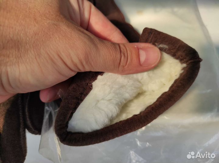 Перчатки мужские кожаные зимние