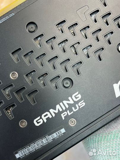 Видеокарта MSI GeForce GTX 1060 gaming X+ 6gb