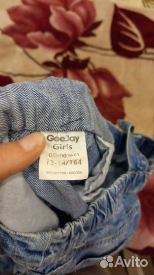 Джинсовый комбинезон для девочки