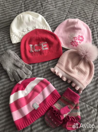 Шапки, перчатки 4-5 лет