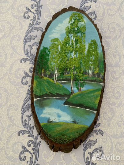 Картина на срубе