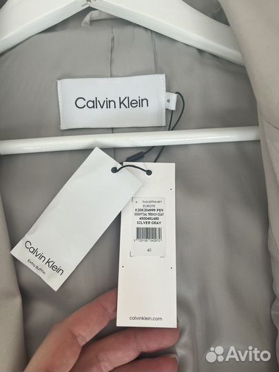 Плащ тренч calvin klein