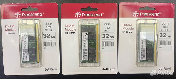 Озу Transcend 32GB DDR4 3200Mhz SO-dimm