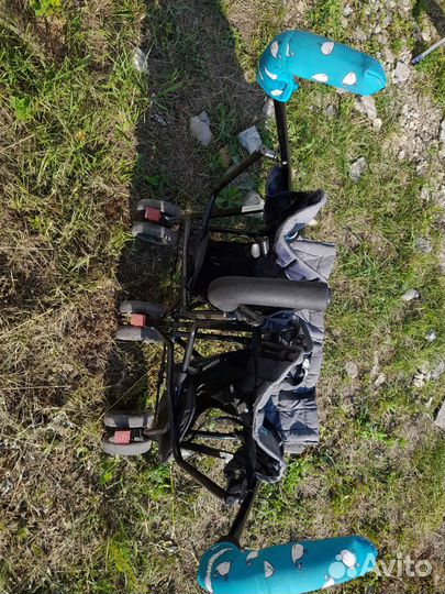 Коляска складная трость для двойни